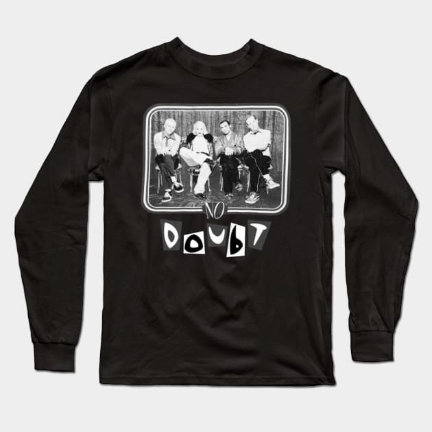 No doubt /// Vintage black and White Long Sleeve T-Shirt by OB BROTHERS